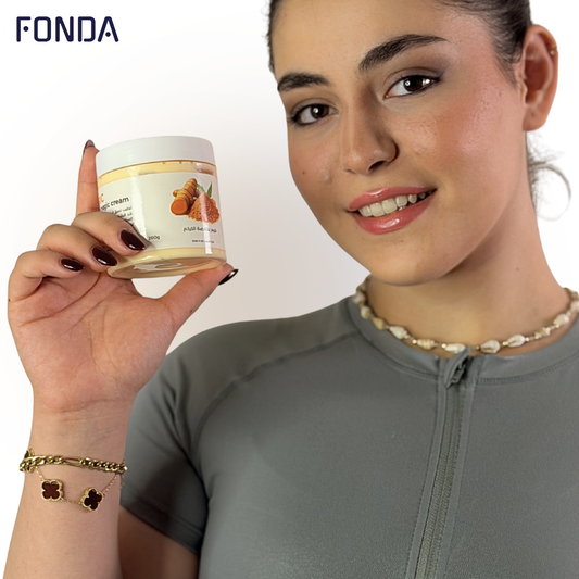 كريم دافئ بخلاصة الكركم مضاد السيلولايت ودهون الجسم